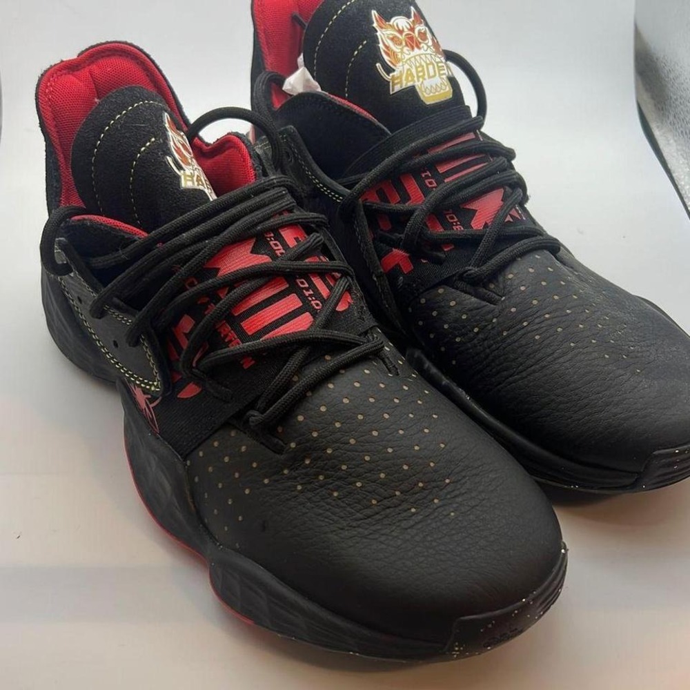 Harden Vol.4 basketball shoes Regular fit Lace up EF9926 Leather‎ NWB Men 8.5